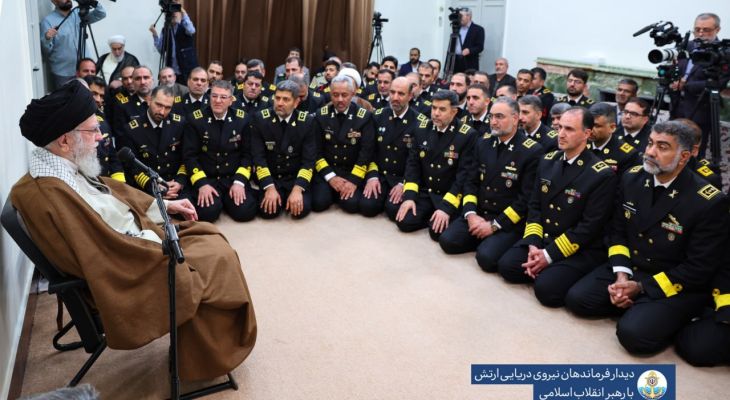 دیدار فرماندهان نیروی دریایی ارتش با رهبر معظم انقلاب