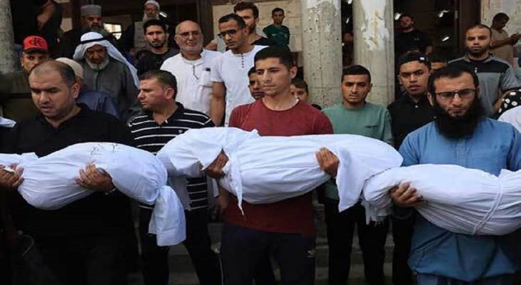 شهادت ۲۵ فلسطینی در غزه همزمان با اعلام آتش‌بس