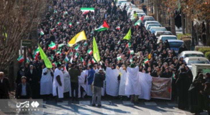 راهپیمایی «نصر» پیروزی مقاومت فلسطین در البرز