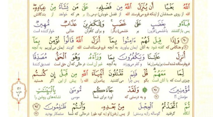 سوره بقره؛ آیه ۸۹ تا ۹۳