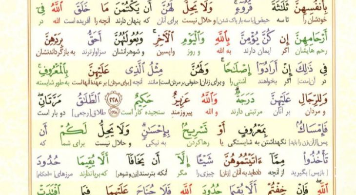 سوره بقره، آیات ۲۲۵ تا ۲۳۰