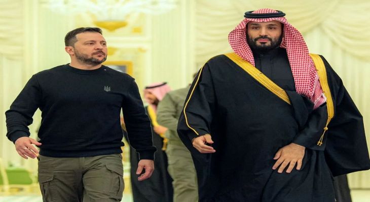 زلنسکی در عربستان، پیش از آغاز مذاکرات صلح