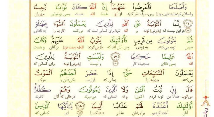 سوره نساء؛ آیه  ۱۵ تا ۱۹