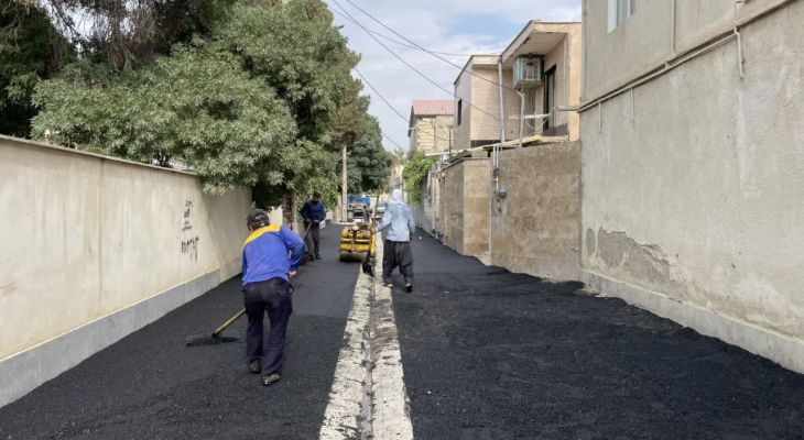 بهسازی و آسفالت معابر لشگرآباد چهارباغ