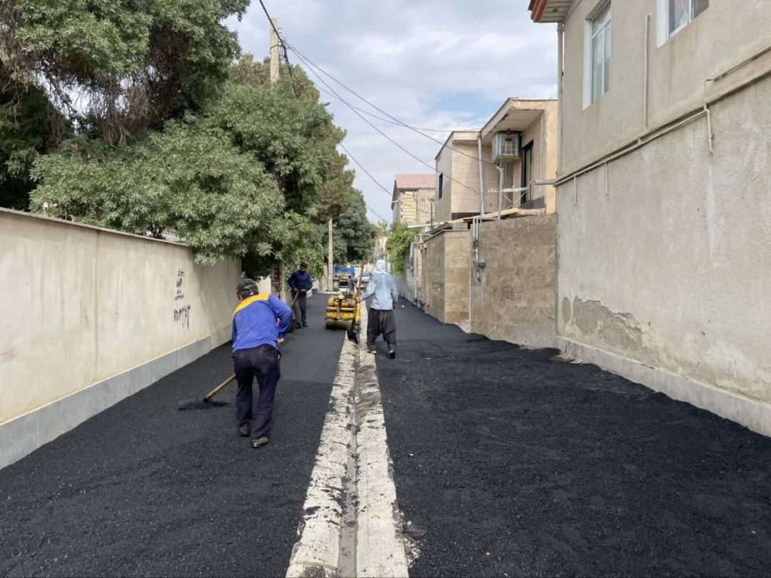 بهسازی و آسفالت معابر لشگرآباد چهارباغ