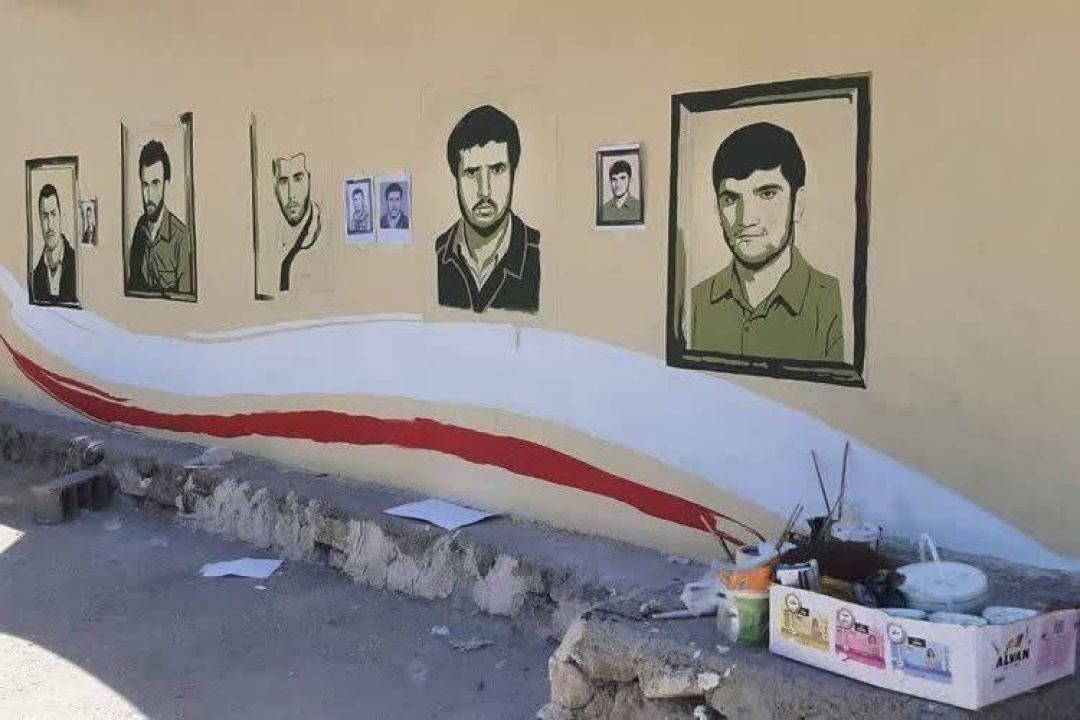 دیوارنگاری شهدای الموت در استان البرز