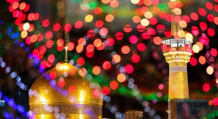 جشن سال نو میلادی در حرم مطهر رضویی