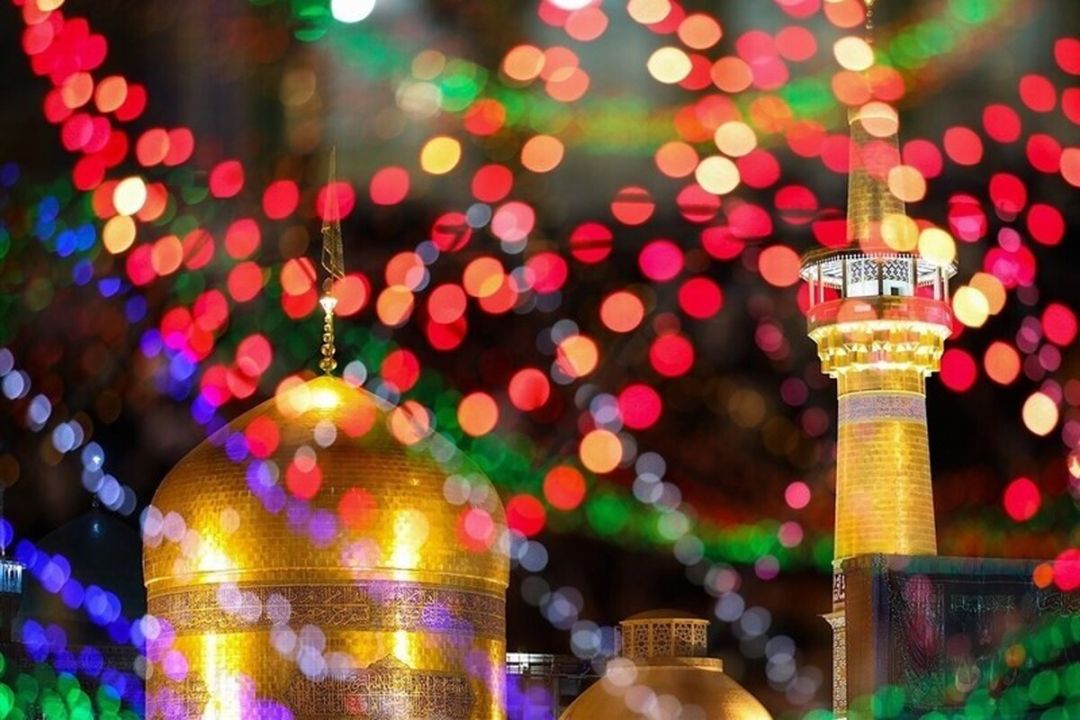 جشن سال نو میلادی در حرم مطهر رضویی