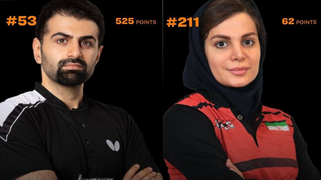 عالمیان و شهسواری در صدر برترینهای پینگپنگ