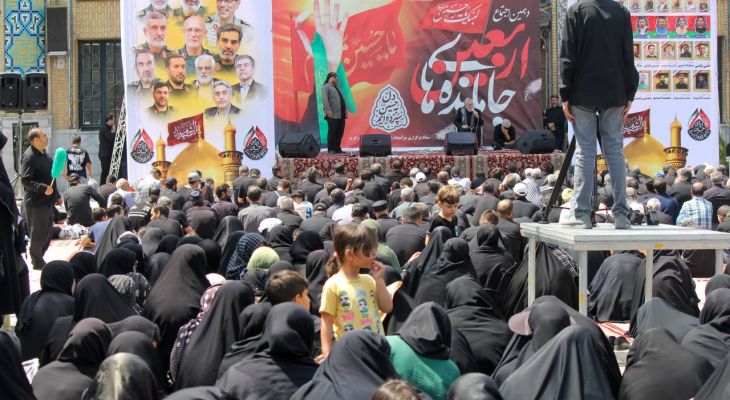 جاماندگان اربعین در مسیر آستان امام‌زاده کرج