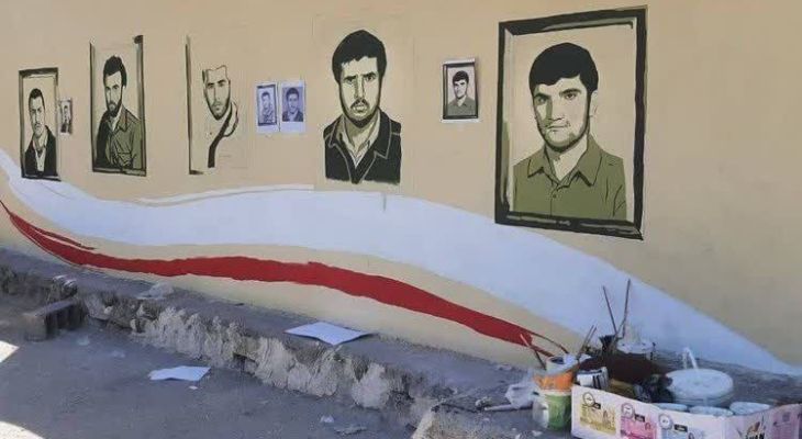 دیوارنگاری شهدای الموت در استان البرز